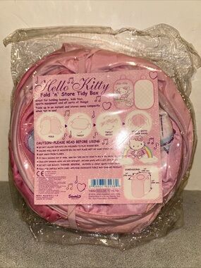 Sanrio Vintage 2003 Hello Kitty Fold ‘n’ Store Tidy Box NEW